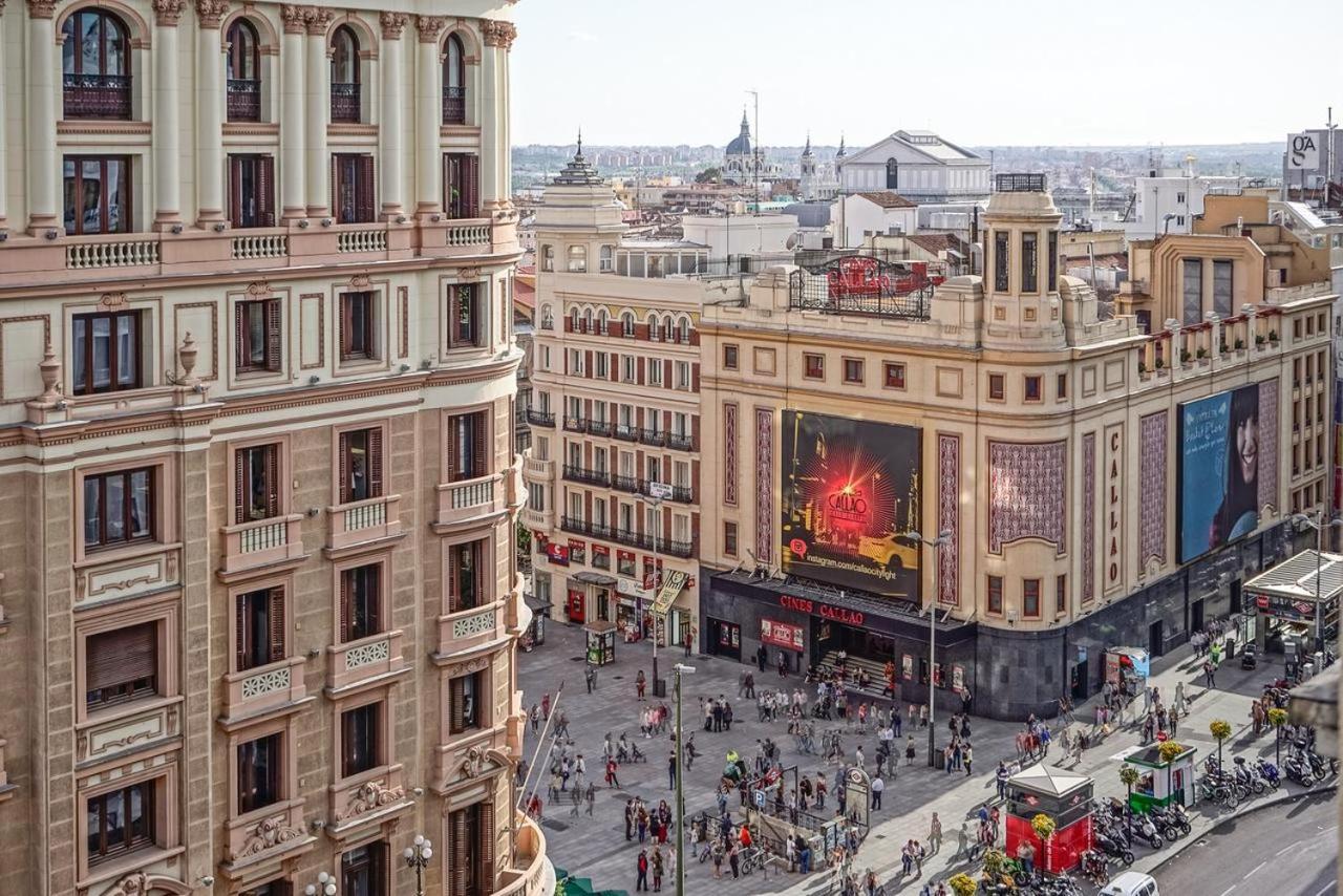 Stylish 4 Suites +Patio Luxury Apartment Gran Via Madrid Extérieur photo
